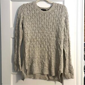 JEANNE PIERRE Cream Cable Knit Sweater